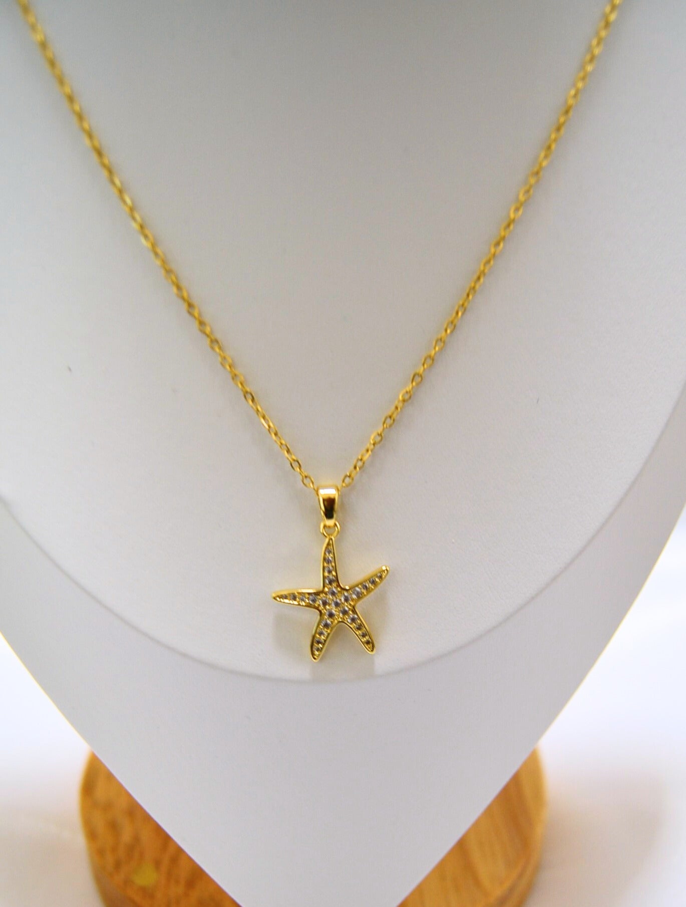 Starlight Gold Star Pendant Necklace