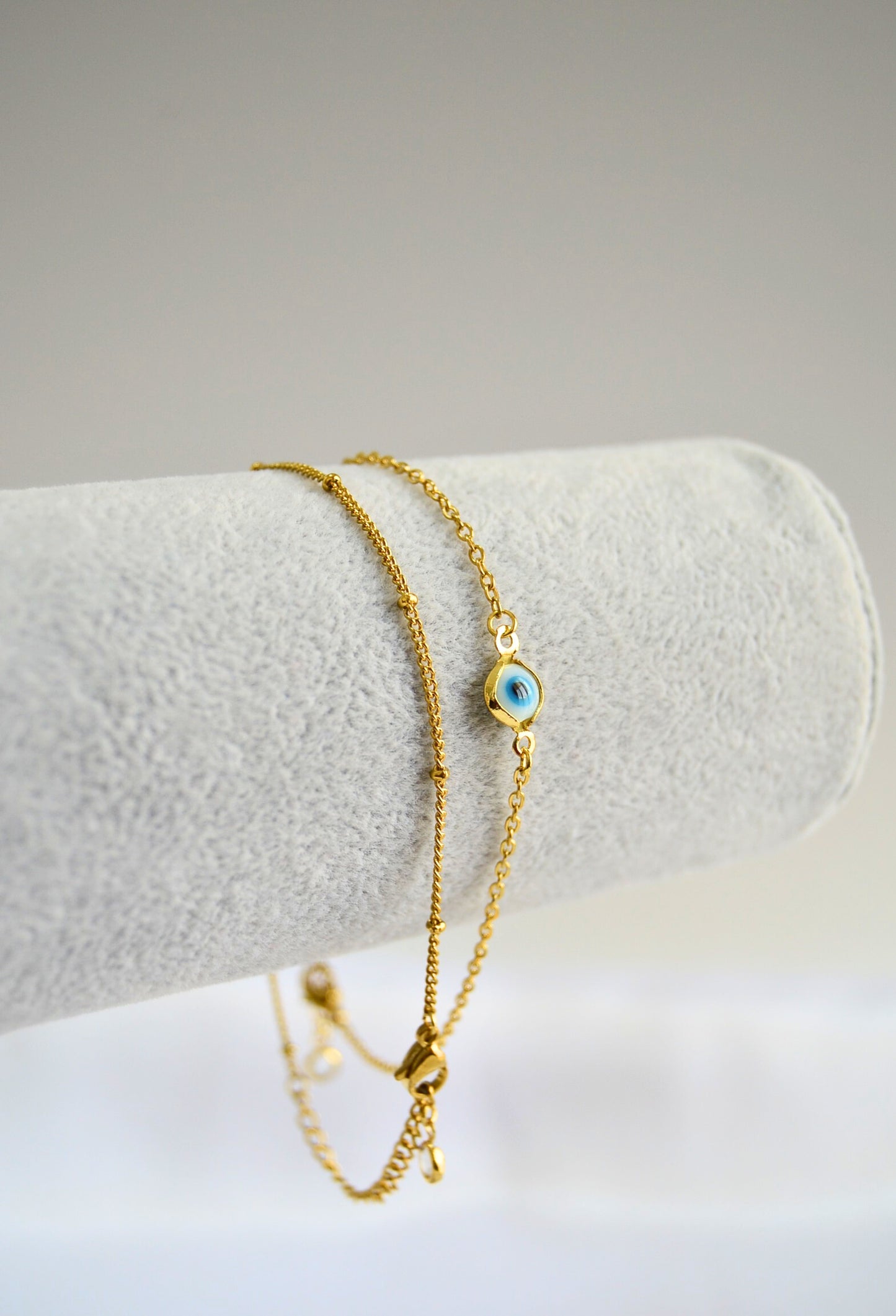 Evil Eye Layered Chain Bracelet