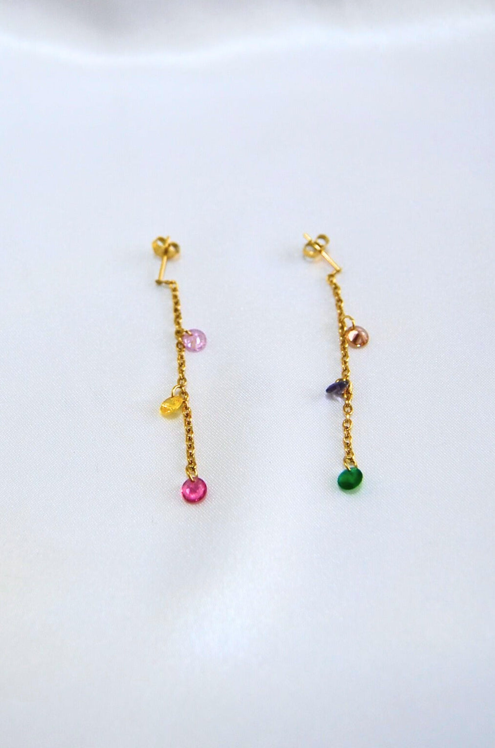 Starlight Multicolor Threader Earrings