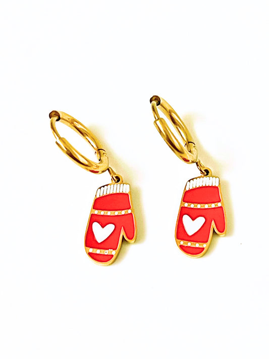 Christmas Gloves Earrings