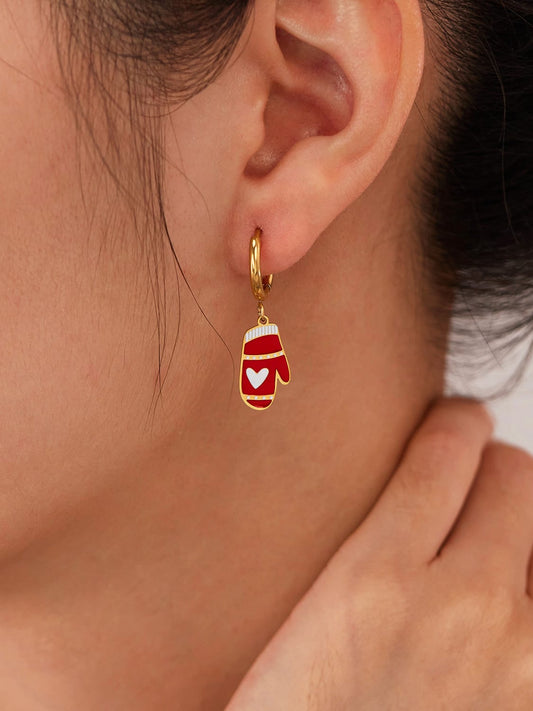 Christmas Gloves Earrings