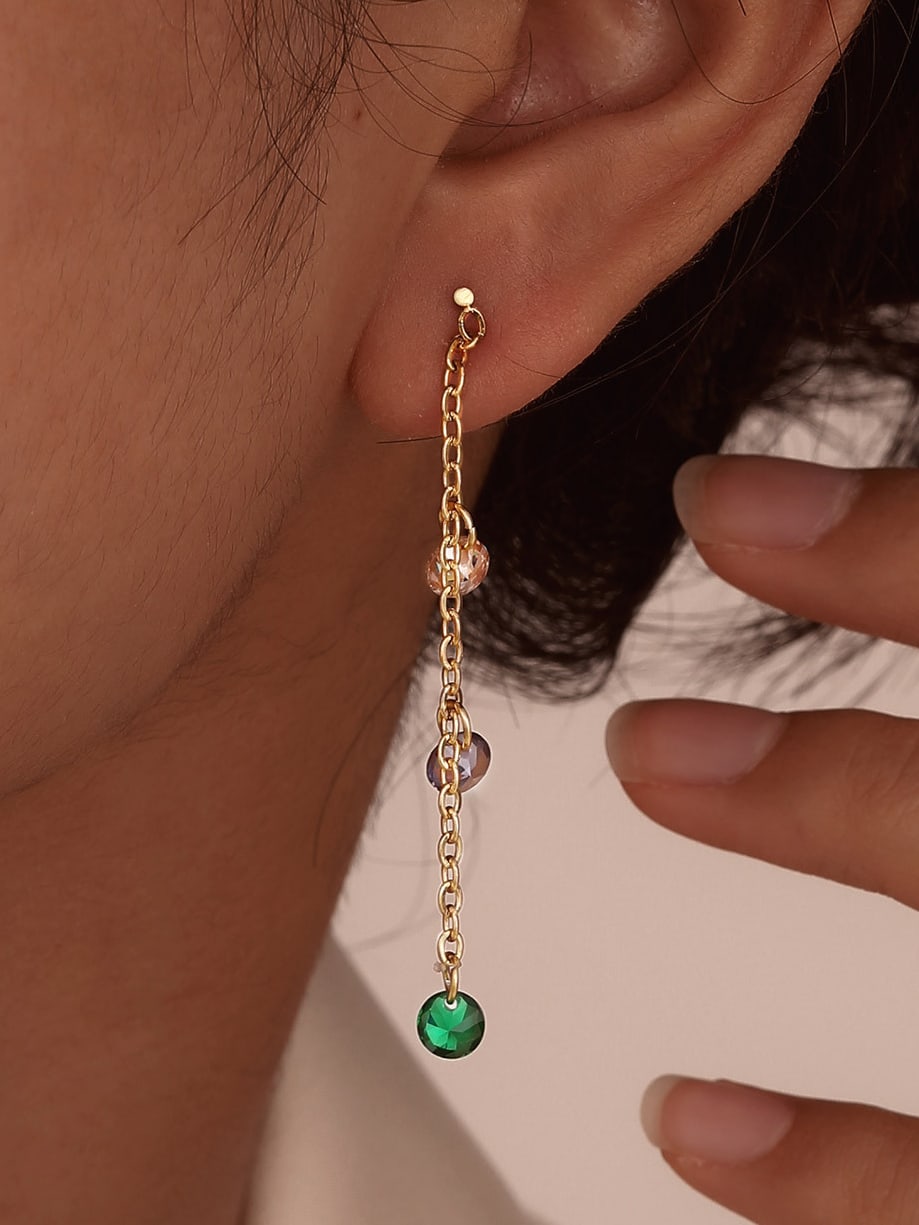 Starlight Multicolor Threader Earrings